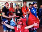 Tongan, Samoan and NZ Fans mix it up