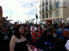 Crowds on lower Queen Street
